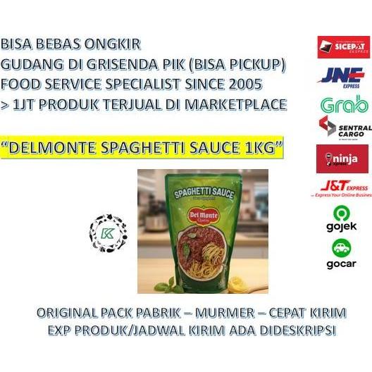 Pilihan - Delmonte Spaghetti Bolognese Sauce Saus Spageti 1Kg Refill Pouch