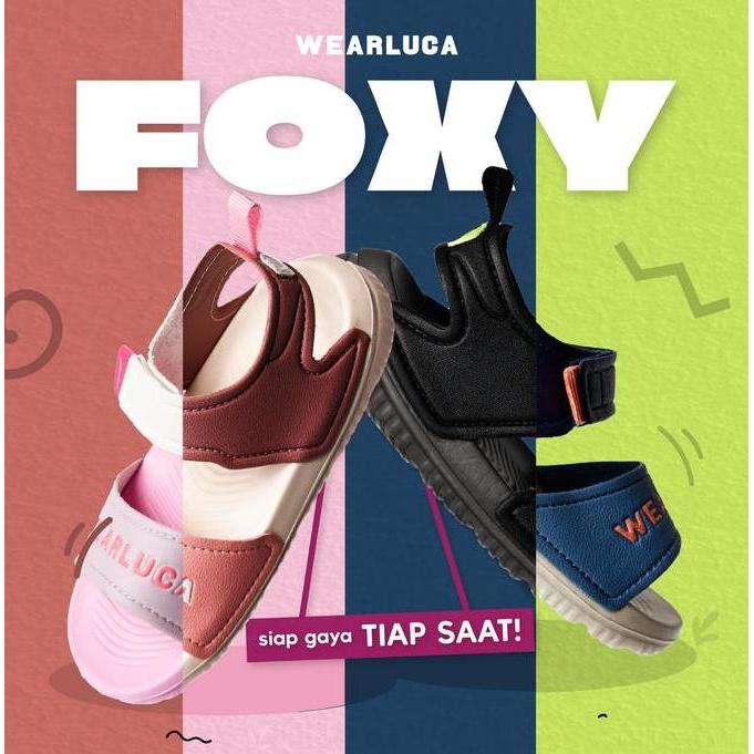 Wearluca Foxy Sandal - Sandal Karet Anak Unisex Fashion Sepatu BS
