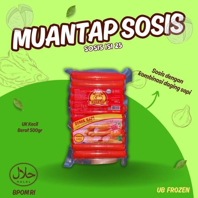 Foolix- Sosis Muantap Sosis Sapi Isi5 Frozen Food