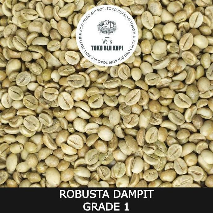 Green Bean / Kopi Mentah Robusta Dampit Grade 1 - 1 Kg
