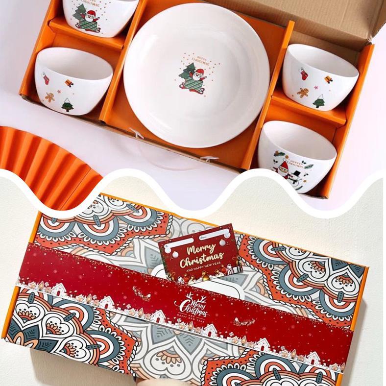 hampers natal/ piring set natal