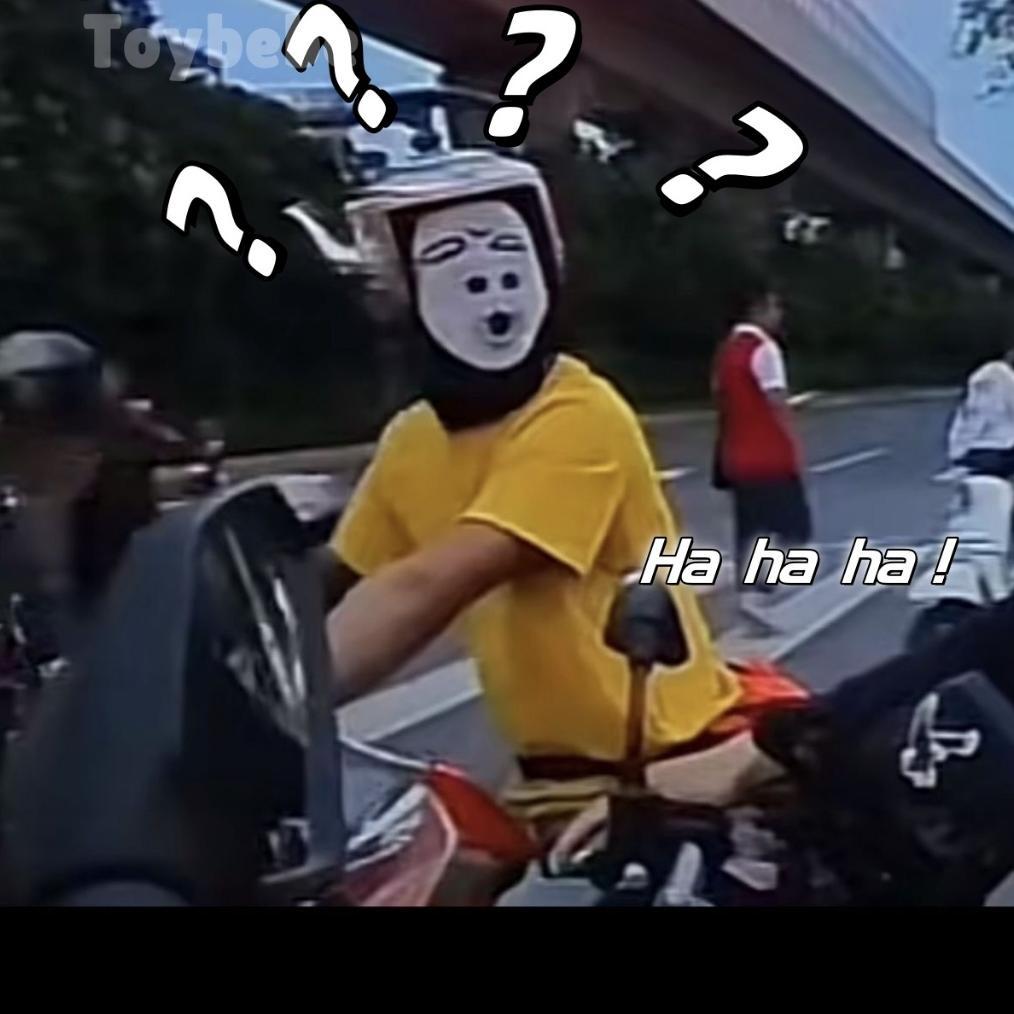 TOYBEBE Topeng Lucu Ekspresi Wajah Lucu / Topeng Ugly Face Lucu /Masker Ekspresi Wajah Abstrak Unik 