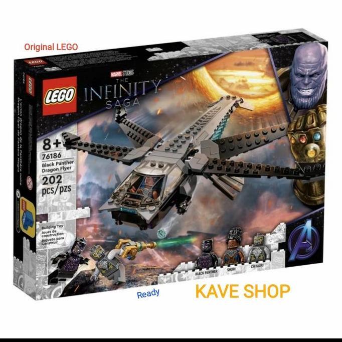 Promo LEGO 76186 Super Heroes : Black Panther Dragon Flyer Diskon