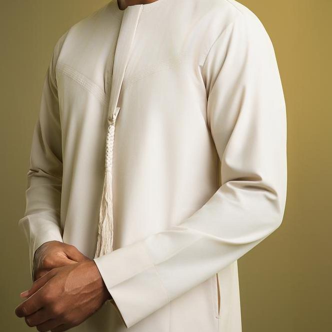 Thobe Kandora Thobe Studios Jubah Gamis Pria Slimfit Polyester
