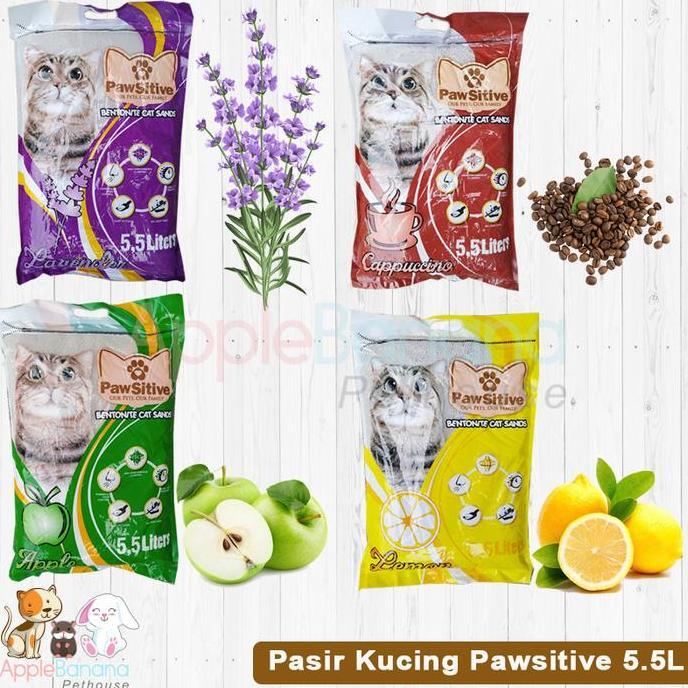 Gato - Pasir Kucing Gumpal Wangi Pasir Pawsitive 5,5L 5,5 Liter
