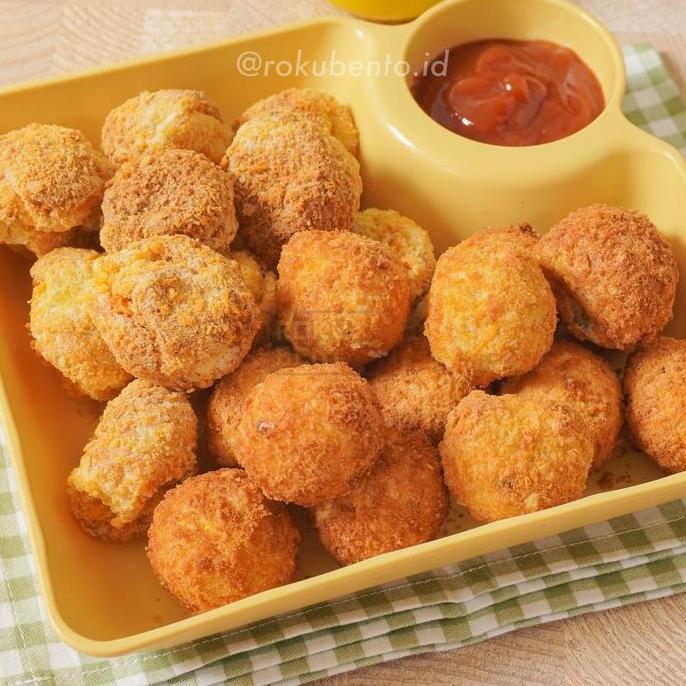 Welz- Chicken Nugget Balls 1/Kg Roku Bento Bdg Homemade Frozen 500Gr