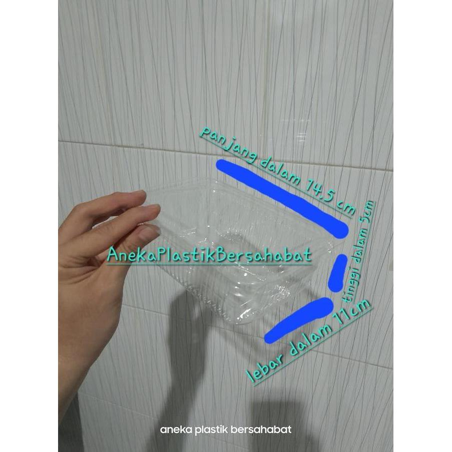 kotak mika bx 6 / sb 6 M6 ( tebal ) , kotak mika makanan , kotak mika
