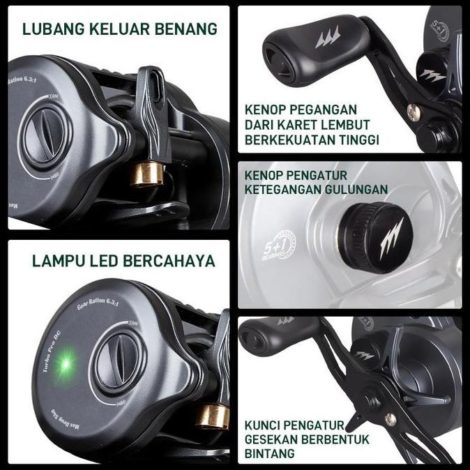 [OFFICIAL] SEAHUNTER JORAN PANCING 1 SET= TURBO PRO DC DRUM REEL BC CASTING & U-LINE FISHING REEL PA