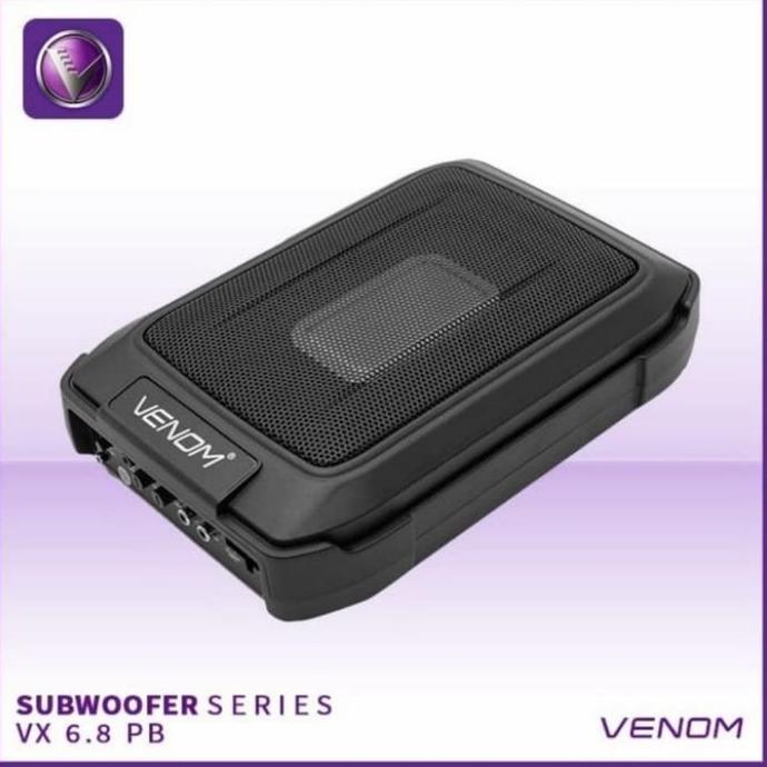 Subwoofer Aktif Venom Vx6.8Pb Vx 6.8Pb Slim Kolong Jok Resmi