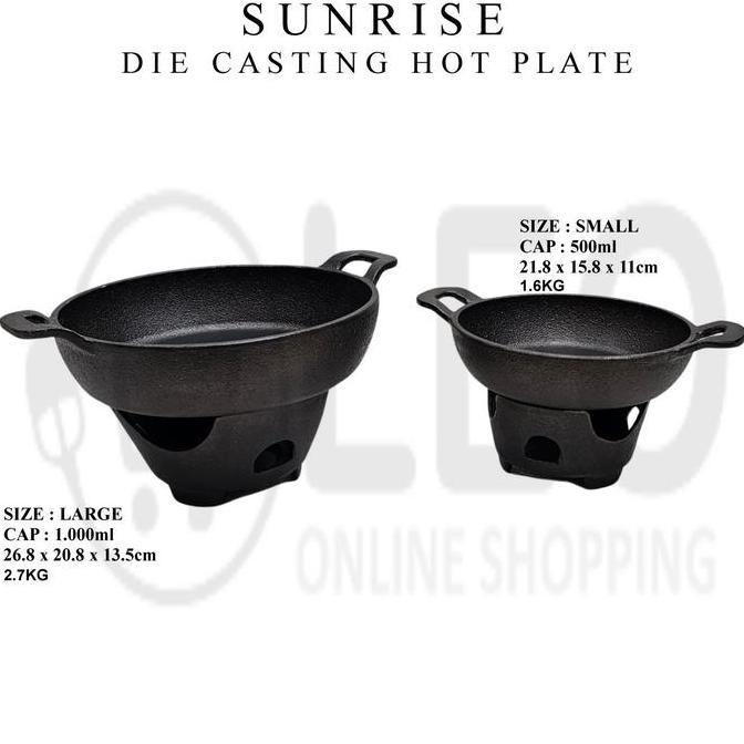 Sunrise Steak Hot Plate MODEL TUNGKU Diskon