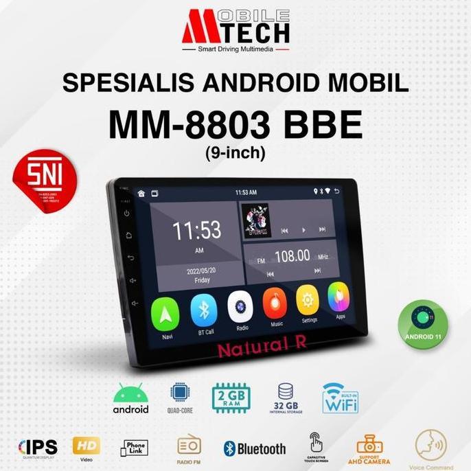 Headunit Android Mtech Mm-8803 9/10 Inch Ram 2Gb + 32Gb