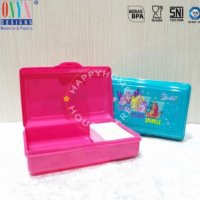 Onyx Barbie Stay Fantasy Sandwich Box 1100Ml /Kotak Bekal /Lunch Box Kualitas Unggulan