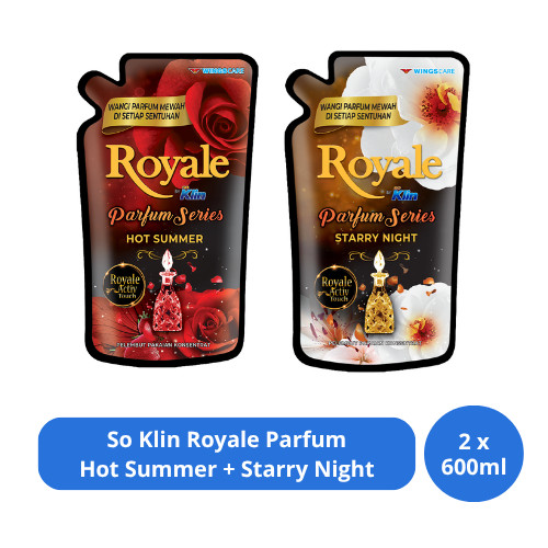Royale Parfum Series Hot Summer + Collection Starry Night Pouch 2 x 600 mL