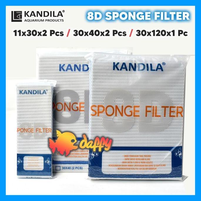 KANDILA SPONGE FILTER 8D HONEYCOMB FILTER AKUARIUM KOLAM