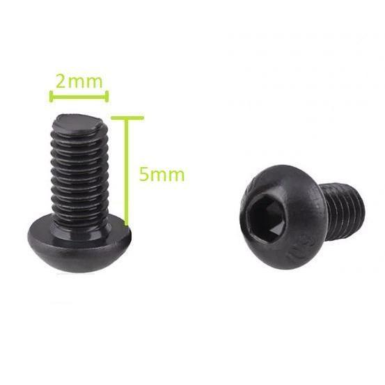 Hex Screw Baud Baut Steel metal M2 panjang 5mm Hexa 2mm M2x5mm