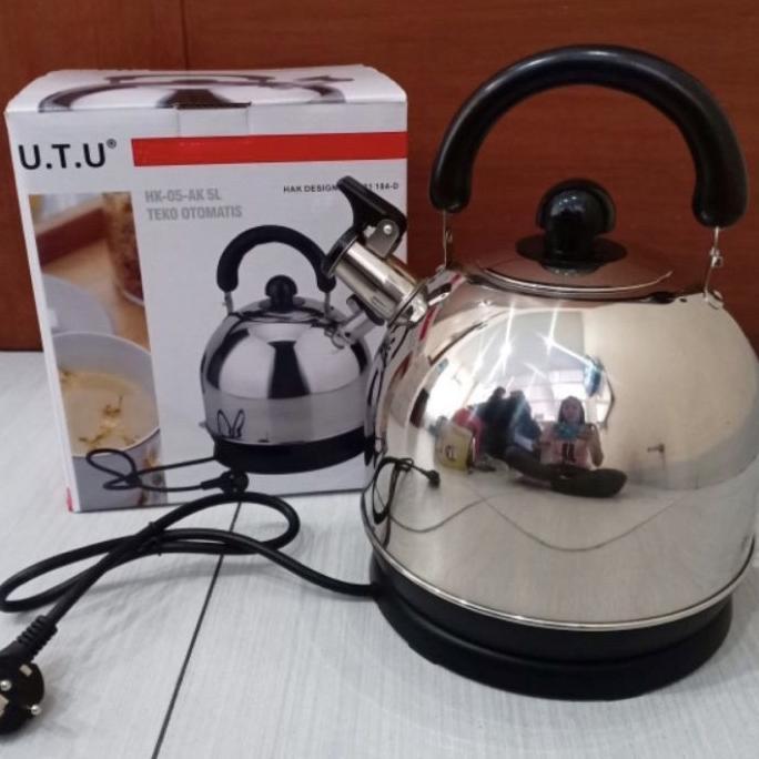 Teko Listrik Otomatis Stainles Utu 5 Liter / Ceret Listrik / Whistling Kettle