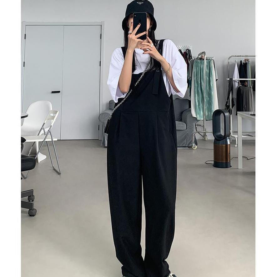 Jumpsuit Overall Longgar Unisex