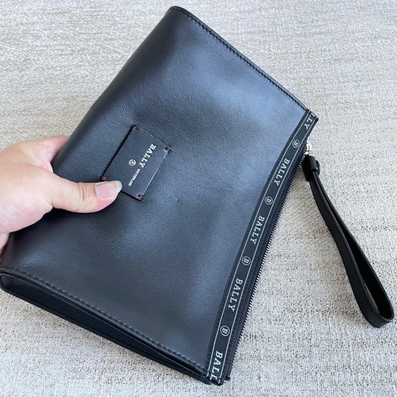 [Best Seller] Clutch Bally Haig Pouch Leather Original 100%