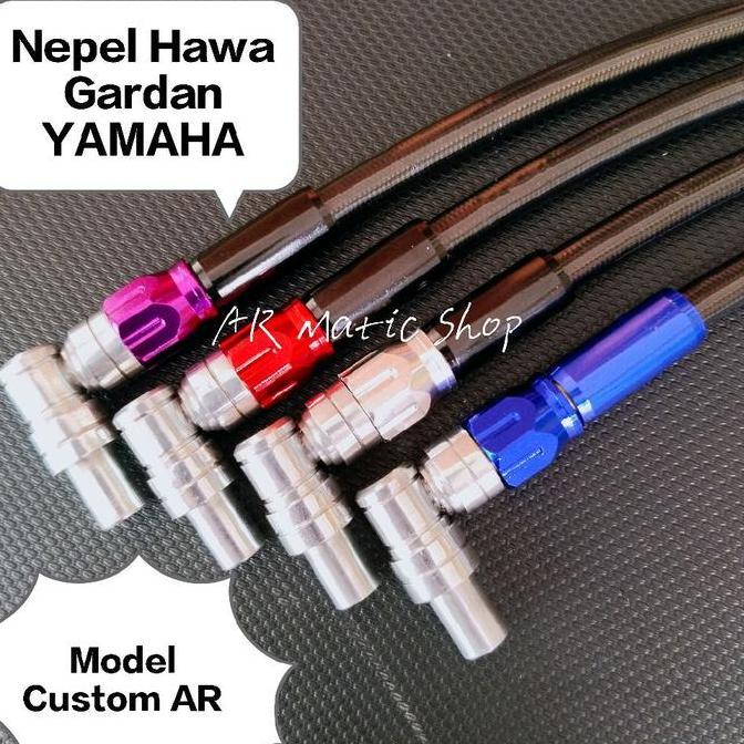 Sepaket Selang & Nepel Hawa Nouvo Mio Soul Mx Fino Nmax Aerox Nepel Hawa Gardan Cnc  Yamaha Nepel Cv