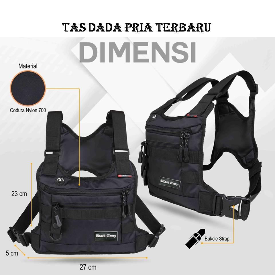 Tas Dada Pria Terbaru 2022 Anti Air Tas Depan Dada Tactical Army Murah Tas Holder Hp Motor Waterfoop