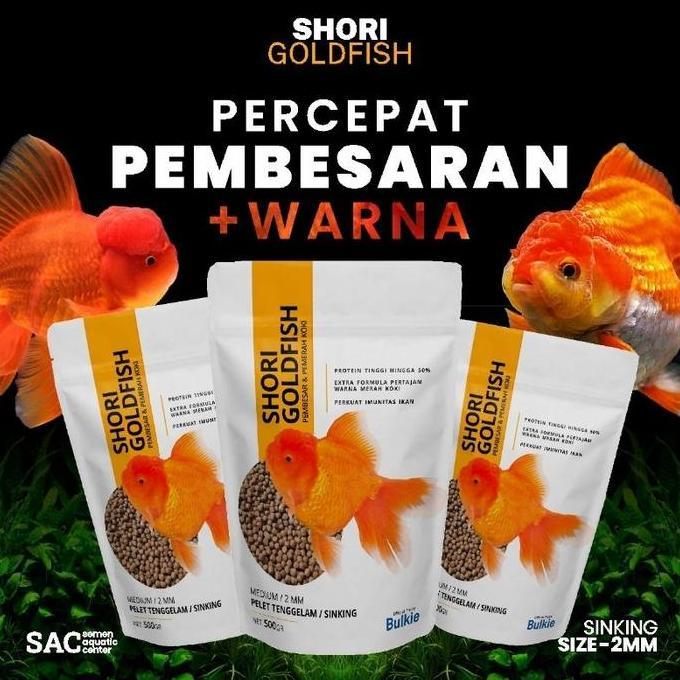 PAKAN PREMIUM IKAN KOKI PELET IKAN KOKI SHORI UNTUK BULKIE DAN WARNA