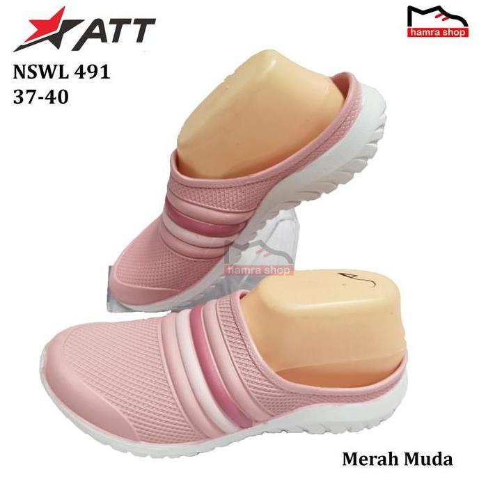 Grayu- Att Nswl 491 Sepatu Sandal Slop Nita Dan Remaja Cewek 37-40