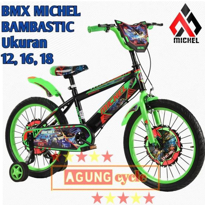 Promo SEPEDA BMX 12 16 18 TREX AGROS MICHEL BLAZE ANAK LAKI MUSIK LAMPU Diskon