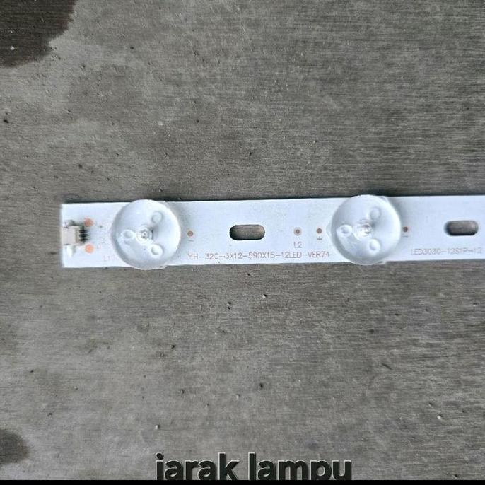 LINEAR ( 12LED  32" BACKLIGHT TV 32 INCH  LCD 3V ) LAMPU  BL STRIP LAMPU BACKLIGHT LED TV UNIVERSAL 