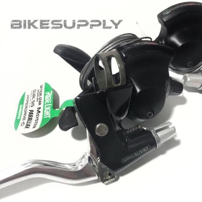 Promo Shifter + Brake Lever Sepeda Merk Shimano Alivio 3 x 7 Speed MC10 JAPAN - Barang Jadul / Vinta