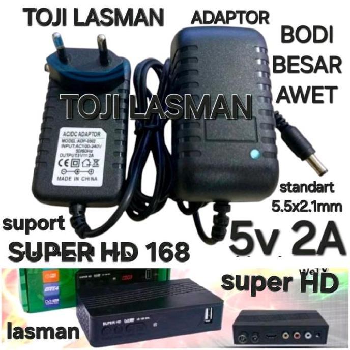 LINEAR ( ADAPTOR STB SET TOP BOX BOK 5V 2A ) ADAPTER  COLOKAN PSU TRAVO POWER SUPPLY SUPER HD 168  A