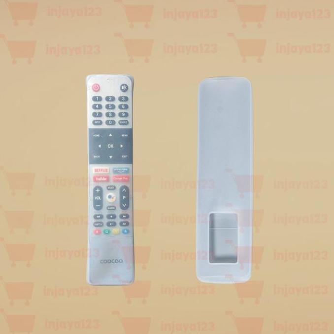 Moc- Remote Coocaa Smart Tv Cover Silikon Transparan