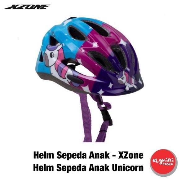 Promo XZone Helm Sepeda Anak Perempuan Unicorn Diskon