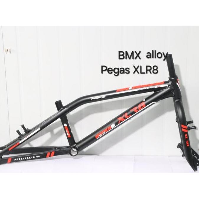 Promo XLR8 Frame Set Sepeda BMX 20 inch PEGAS Alloy & Steel with Pivot VBrake XBrake / Disc Brake Di