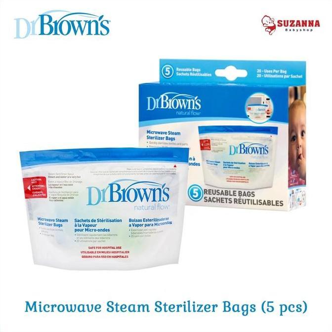 Dr.Brown's 960 Microwave Steam Sterilizer Bag - Plastik Steril