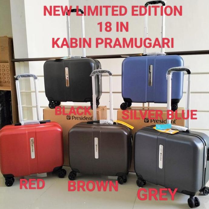 KOPER KABIN FIBER 18 INCHI PRESIDENT PRAMUGARI ORIGINAL TSA