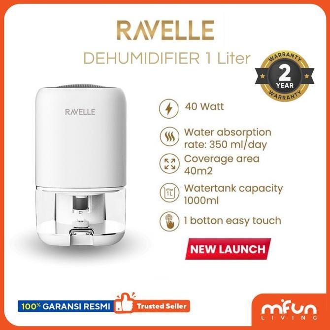 HARGA DISC - RAVELLE Dehumidifier Air Dryer Serap Kelembaban Udara 1 Liter