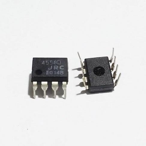 SC IC OP-AMP JRC4558 / IC JRC4558D / JRC 4558 / 4558D DIP-8 DUAL 8 KAKI GENUINE