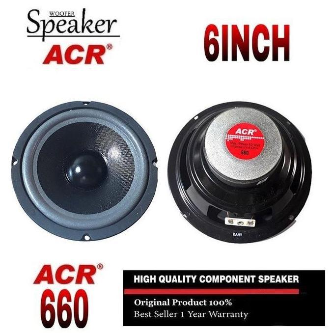 SC SPEAKER ACR 6 INCH 660 60 WATT 6R AUDIO SPEAKER WOOFER W-660 60W 6 OHM