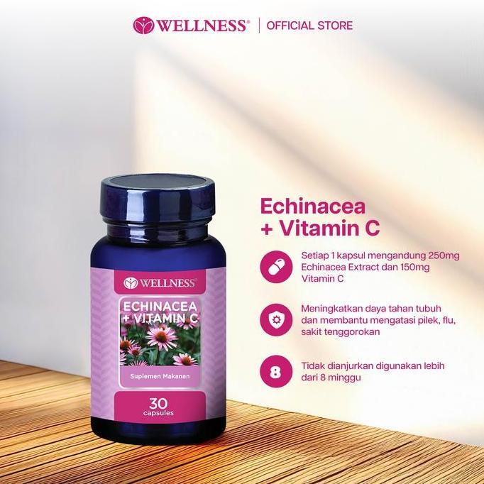 Wellness Echinacea+Vitamin C - 30 Capsules