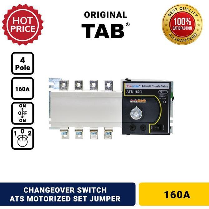 Change Over Switch 160A ATS Motor PLUS JUMPER Ohm Saklar Wisenheimer