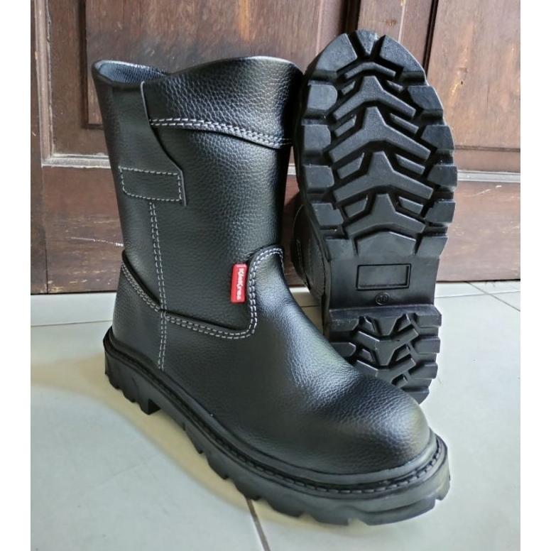 Original Sepatu Safety Boot Pria King Kickers Anti Slip Sepatu Boot Safety Pria Wanita Proyek Lapang