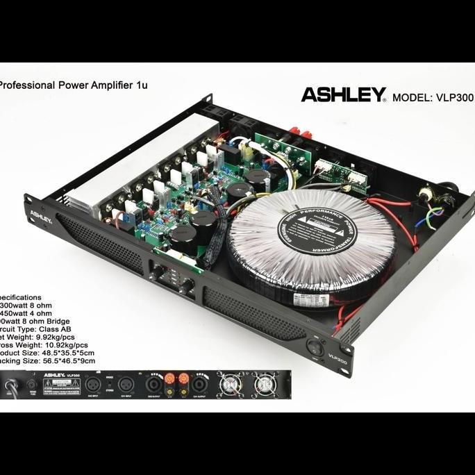 Promo POWER AMPLIFIER ASHLEY VLP300/VLP 300 GARANSI ORIGINAL Diskon