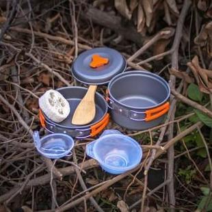 Terbaik CookingSet DS200 & Stove Portable K202 Alat Masak Dan Kompor Camping Outdoor alat masak Teri