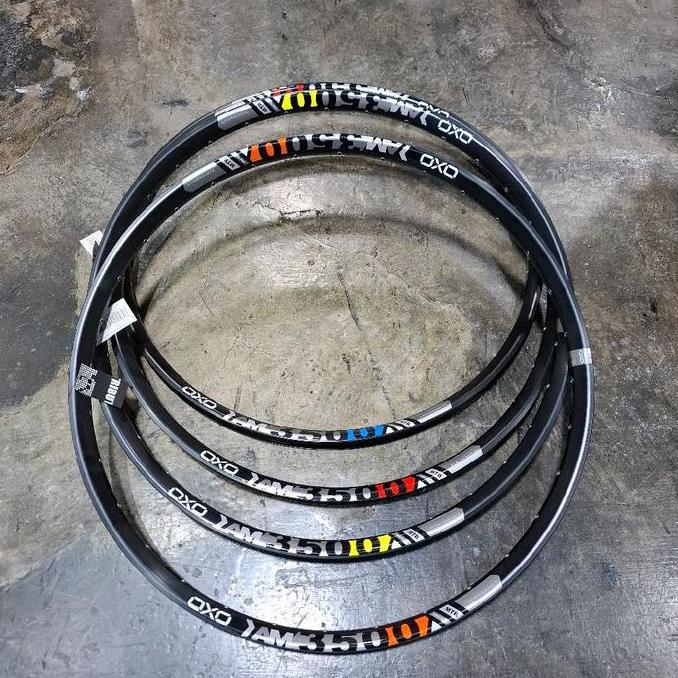OXO rims velg mtb AM 29er 32hole alloy Doublewall sepasang SR
