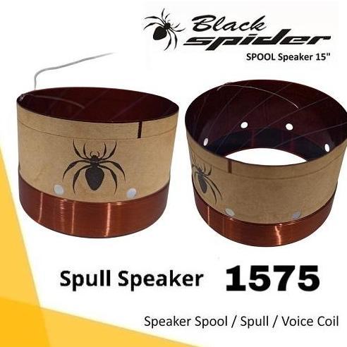SPOOL VOICE COIL SPUL SPEAKER 15 INCH SPOL BLACK SPIDER 1575 VC 75.5 MM 15" INCH BLACKSPIDER ORIGINA