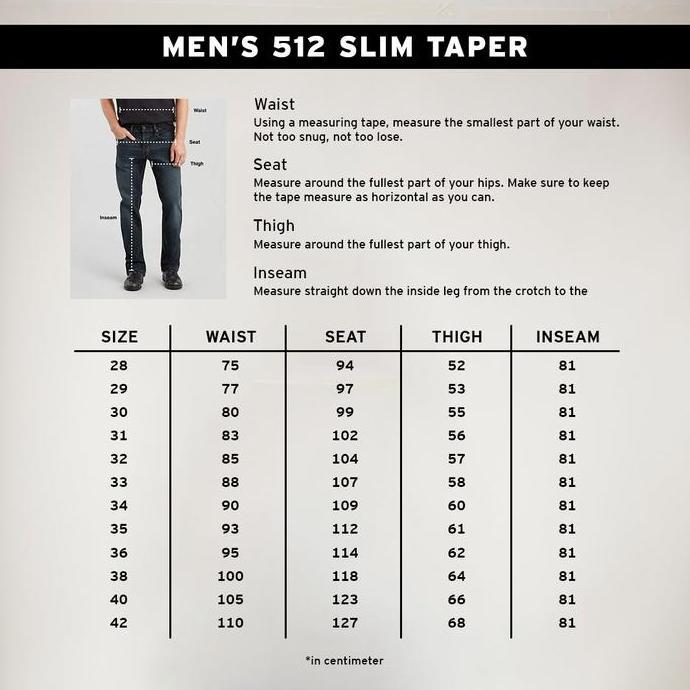 Raj- Men'S 512 Slim Taper Jeans (28833-1283)