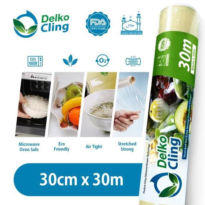 CLING WRAP / PLASTIK WRAPPING MAKANAN DELKO CLING 30 x 30