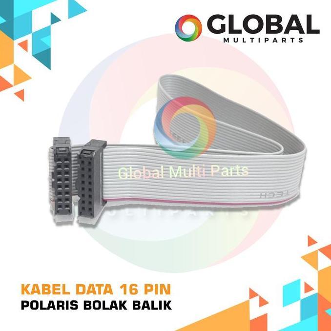 Printer Kabel Data Printhead 16 Pin Polaris - Bolak Balik
