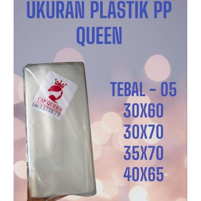 Plastik Pp Queen / Plastik Potongan Tebal 05 Ukuran 30X60 35X70  30X70