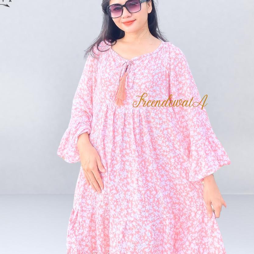 Dress Pantai Bali Wanita Tazel Motif